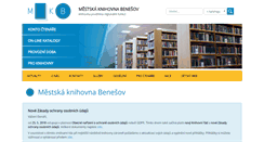 Desktop Screenshot of knihovna-benesov.cz