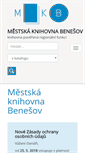 Mobile Screenshot of knihovna-benesov.cz